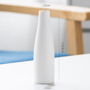 Alternative view of Ceramic Small  Mouth Vase Crafts Home Decoration Accessories Nordic Ins Gypsophila