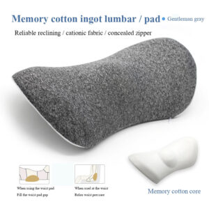 Alternative view of Lumbar Support Pillow For Side Sleepers Pregnancy Relieve Hip Coccyx Sciatica Pain Machine Chair Back Cushion Waist Car Seat