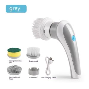 Alternative view of Electric Cleaning Brush 4 In 1 Spinning Scrubber Handheld Electric Cordless Cleaning Brush Portable
