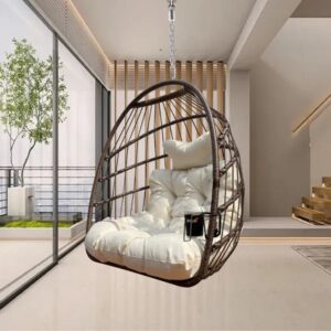 Foldable UV, Resistant Hammock Chair With Stand, 350lbs Capacity